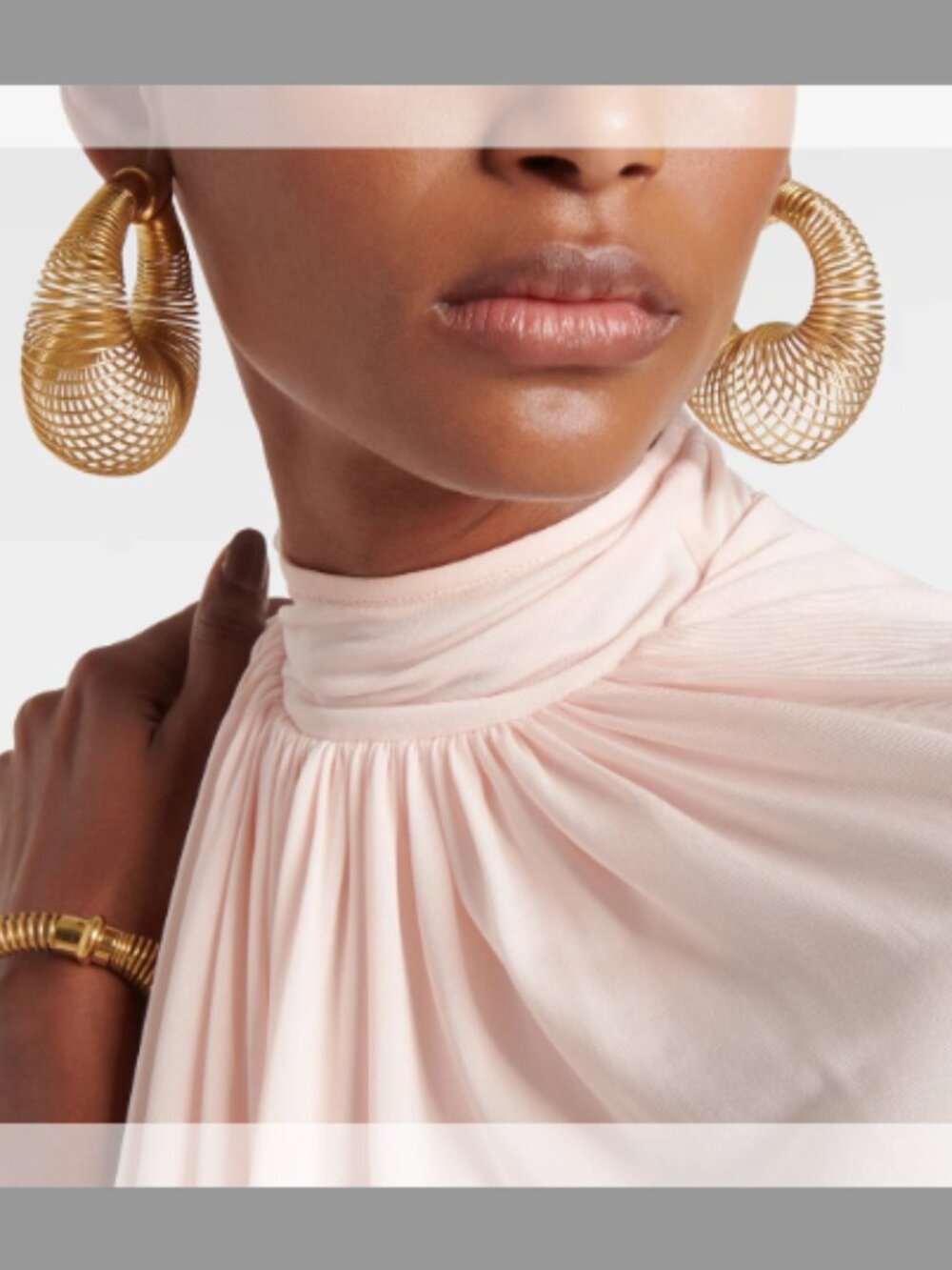 ALAIA NWT Spiral Coil Hoop Earrings (ORIG. $890)